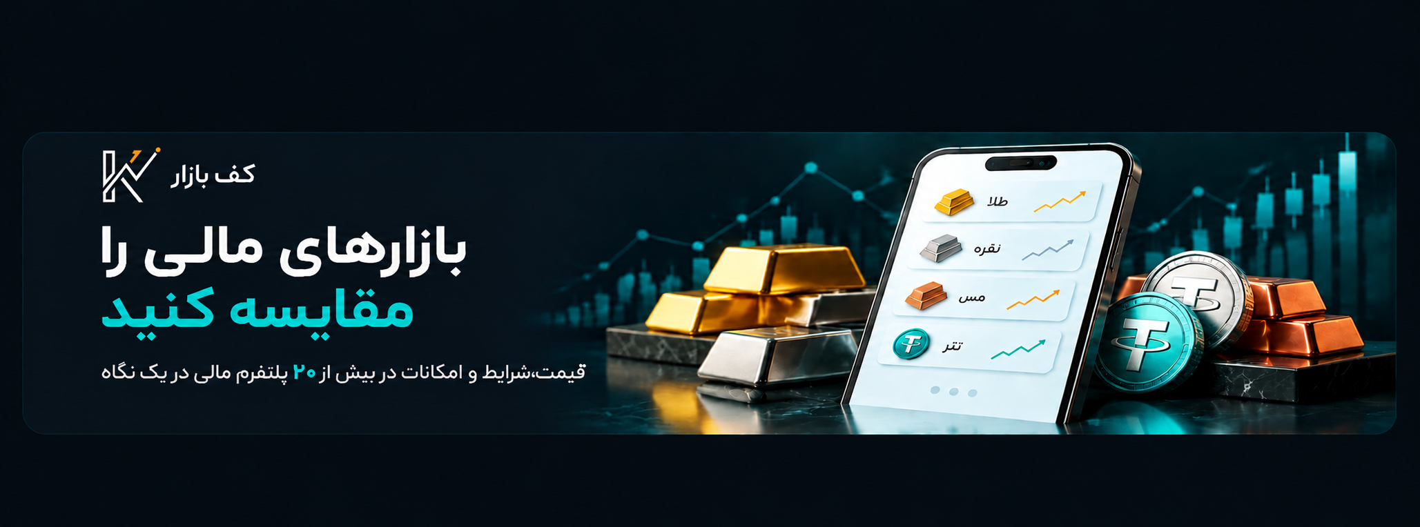 مقایسه قیمت بازارهای مالی