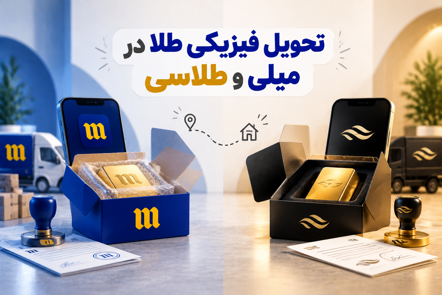 تحویل فیزیکی میلی و طلاسی