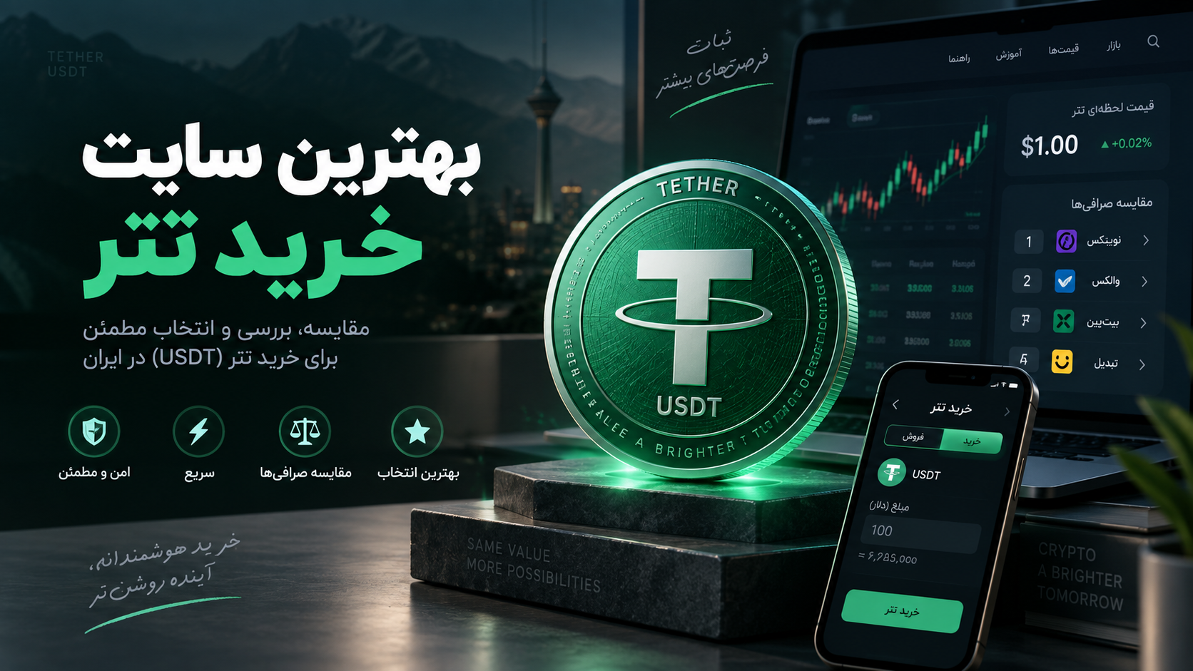 بهترین سایت خرید تتر