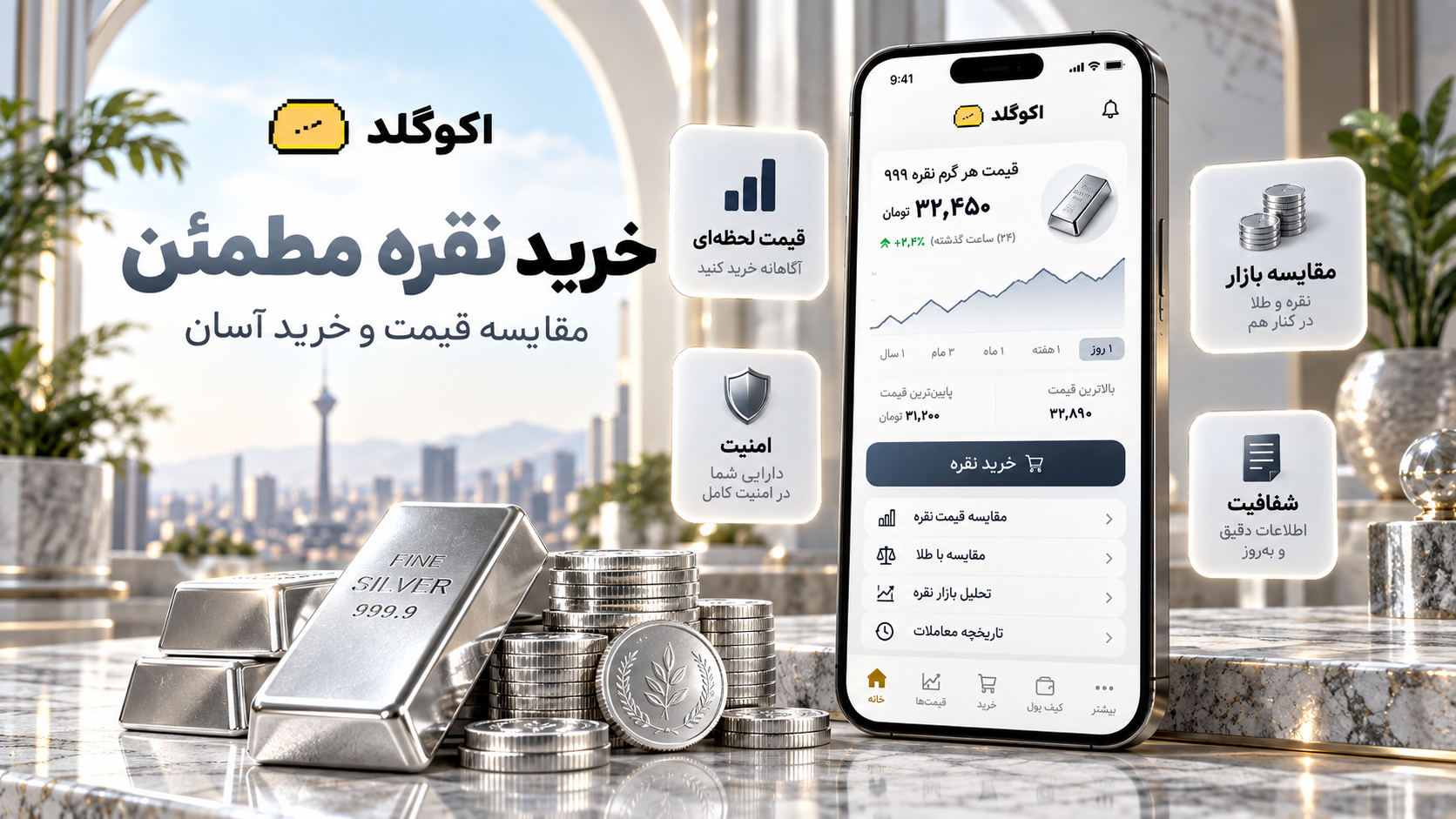 اکوگلد برای خرید نقره